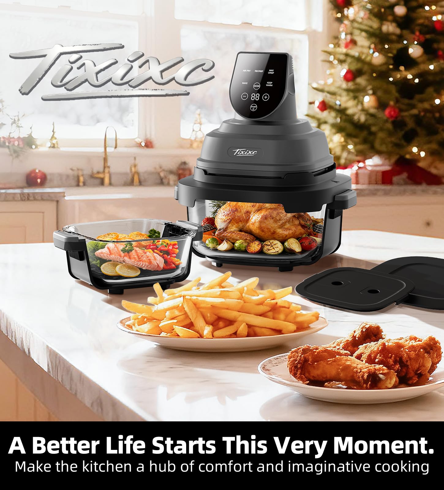 Tixixc 6cup glass container ideal for single servings and quick weeknight dinners