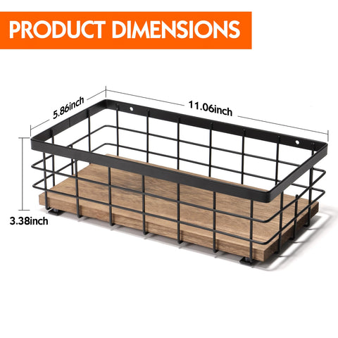 TJ.MOREE wood base basket adds warmth to any bathroom display