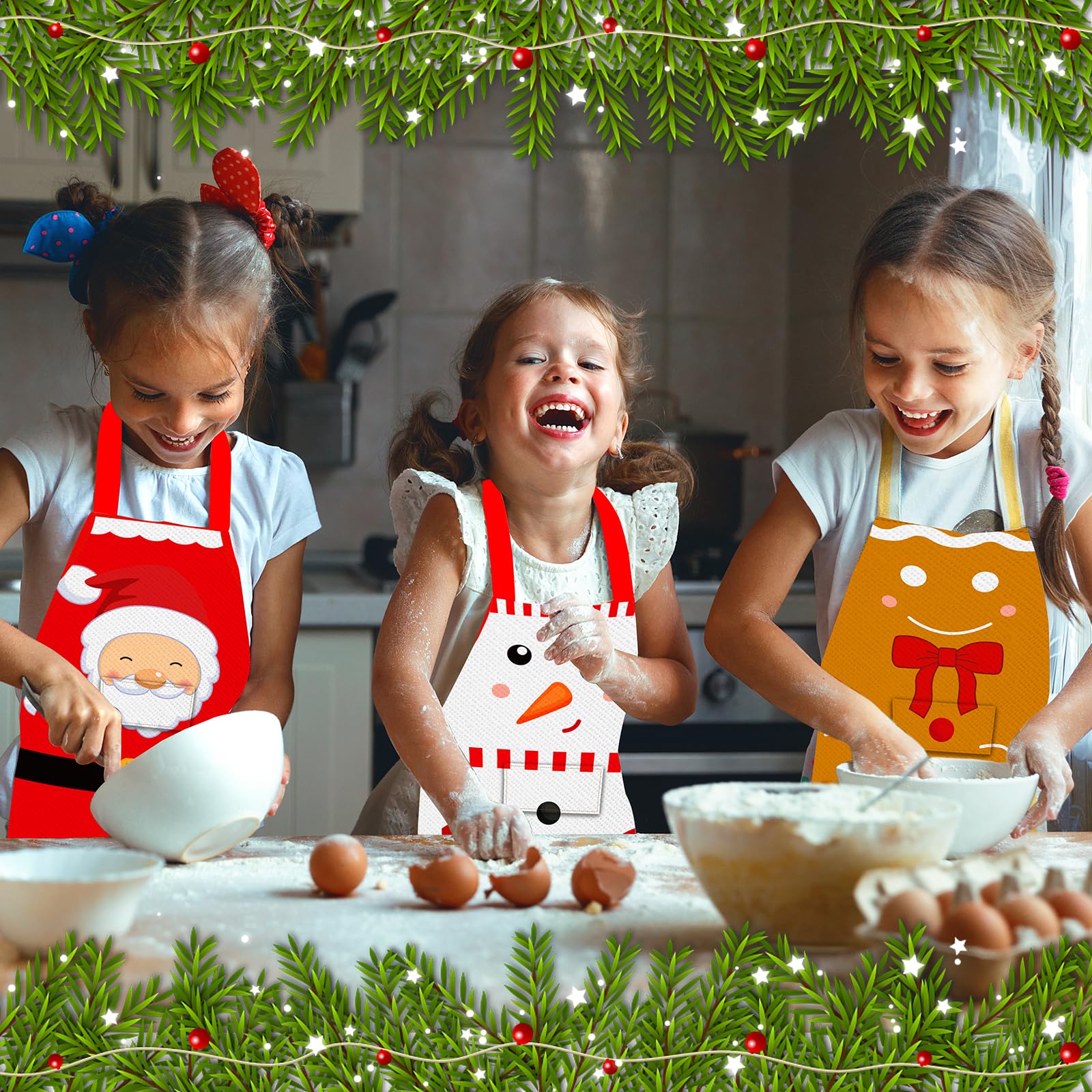 Tkifoda adjustable strap apron fits most body types for easy wear.