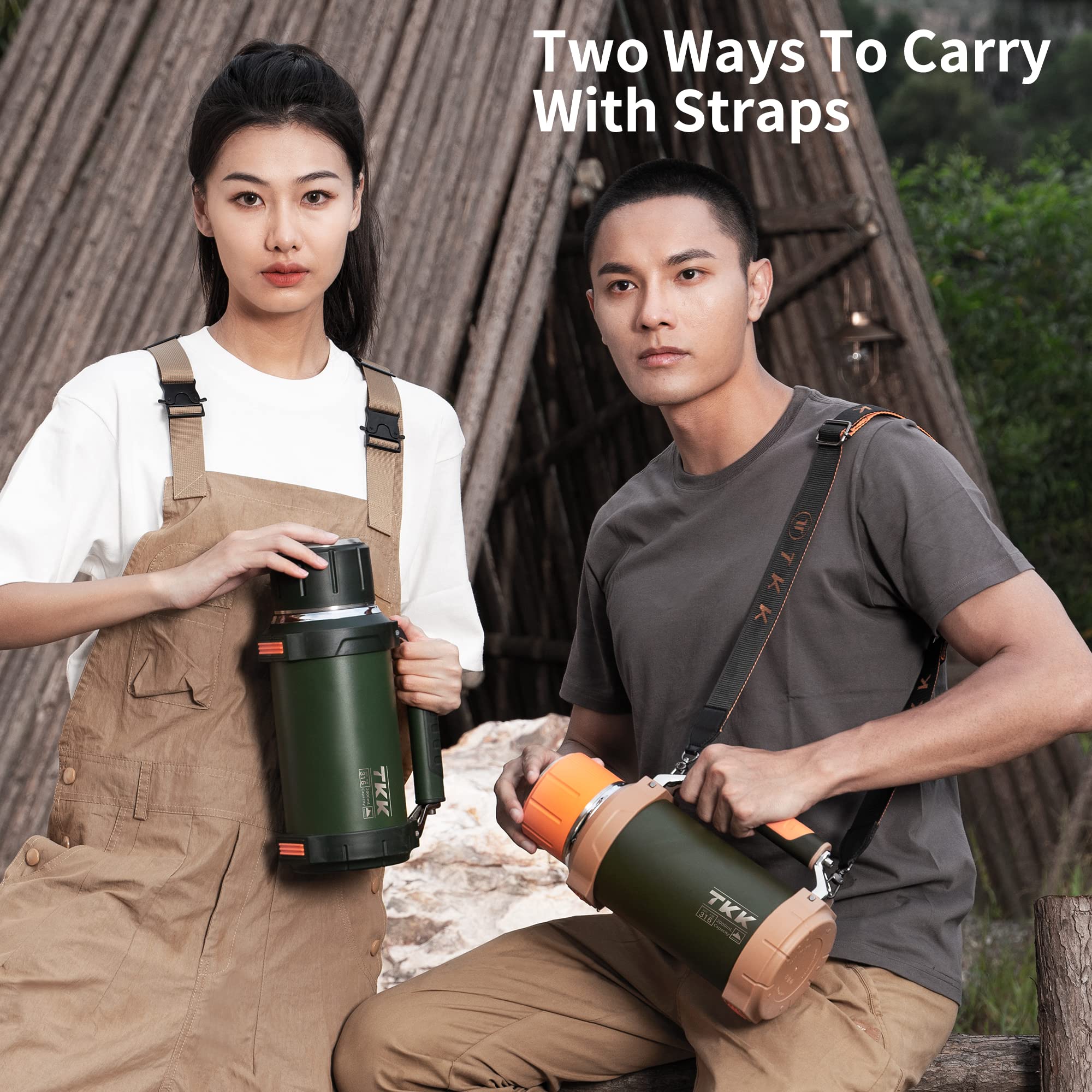 TKK BPA-free 18-10 stainless steel bottle suitable for repeated travel use.