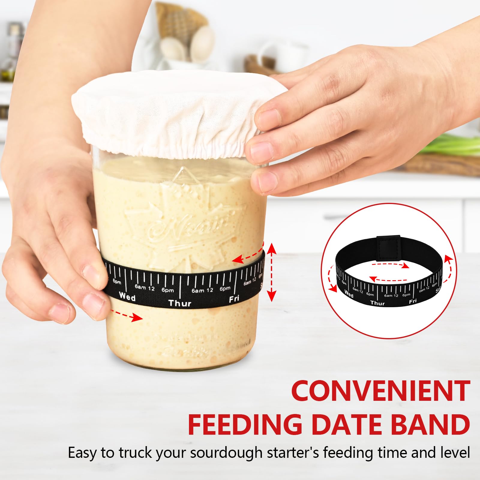 TKVAZK breathable cloth cover supports air flow during fermentation.
