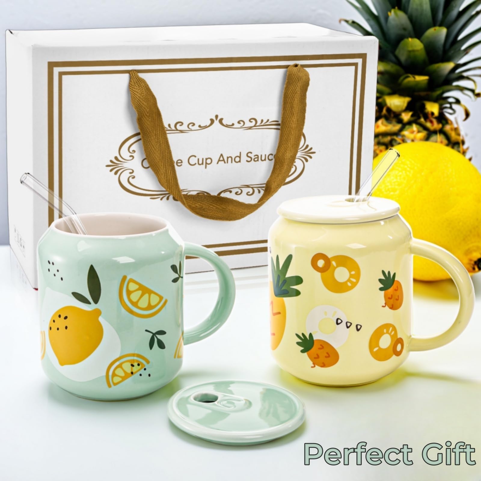 Tlence colorful kawaii mugs brighten tea or coffee moments