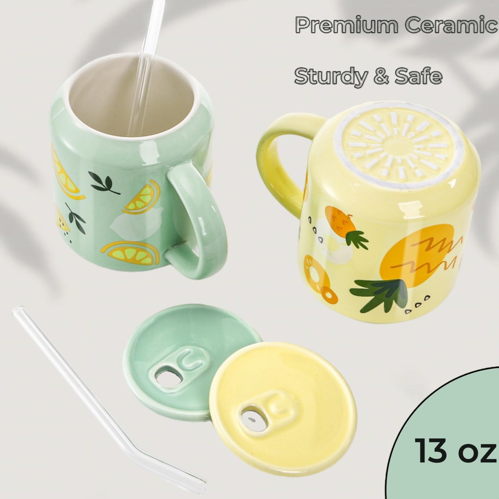 Tlence lead-free ceramic mugs designed for daily use