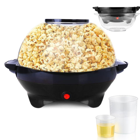 TLGREEN 6-quart popcorn machine exterior view for quick home popcorn