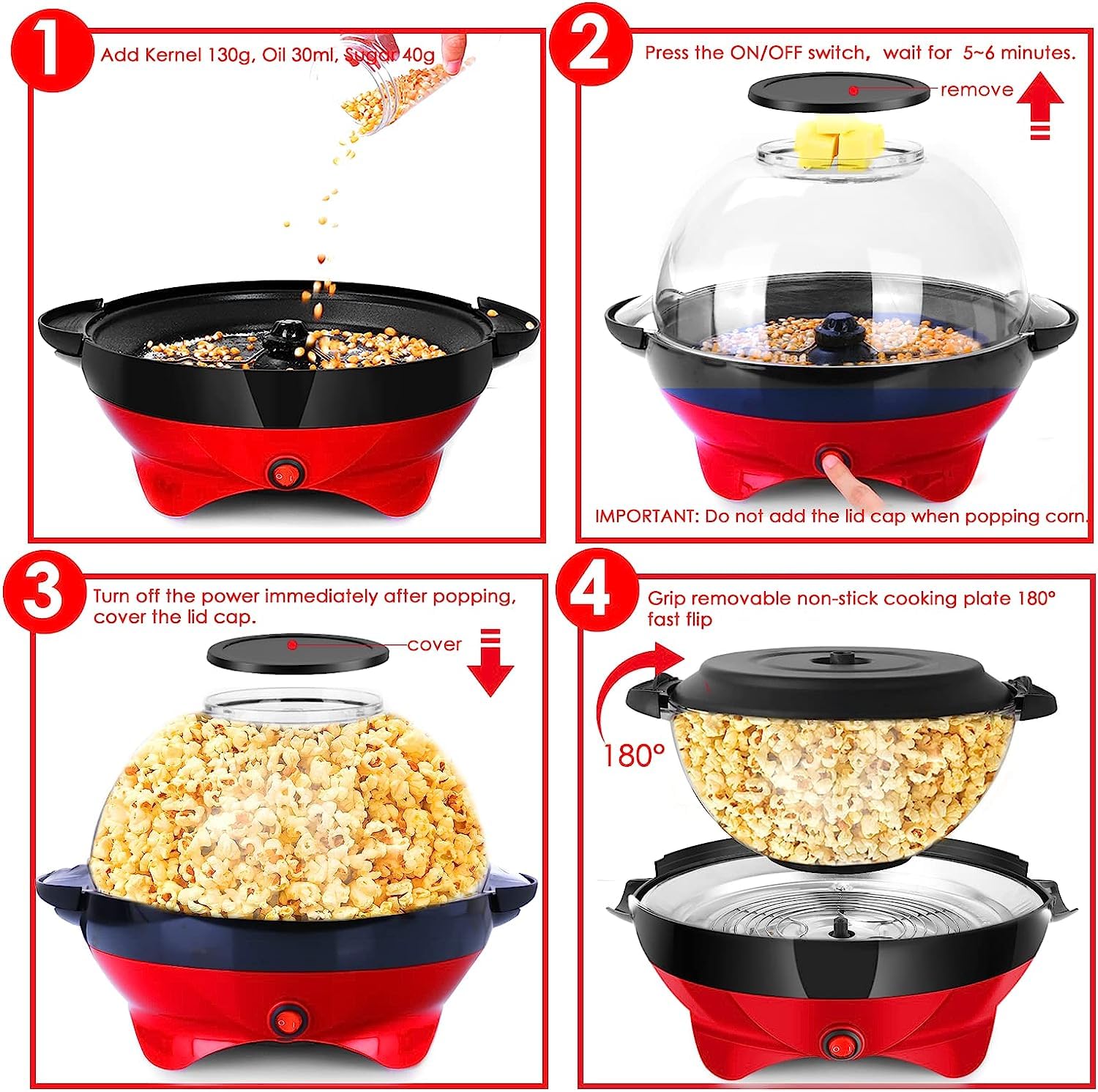 TLGREEN nonstick plate with butter and spices for customizable flavor.