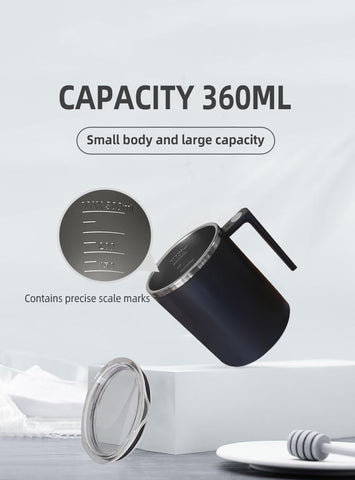 TLINNA self-stirring mug with lid on keeps spills contained