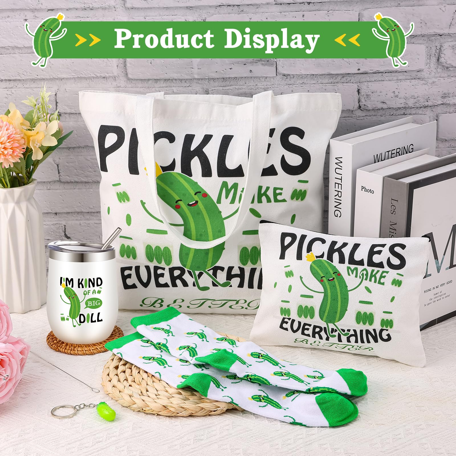 TLY pickle gifts set makeup bag compact storage for cosmetics