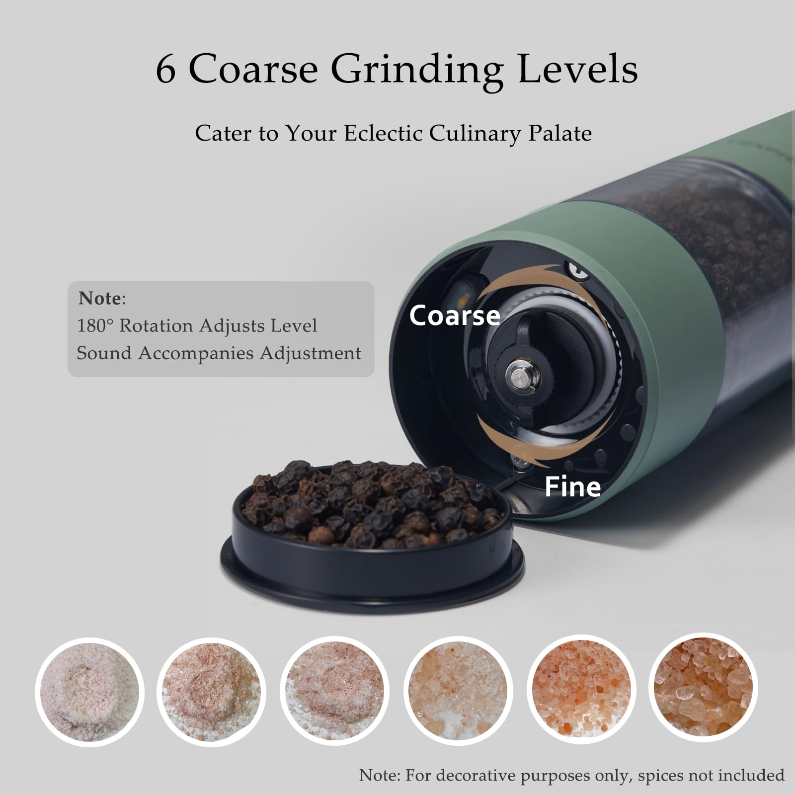 TLYSXPRO large 46 g capacity shown with spice refill.