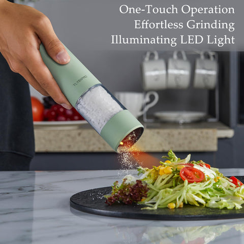 TLYSXPRO sage grinder in action with LED light enabling precise grinding.