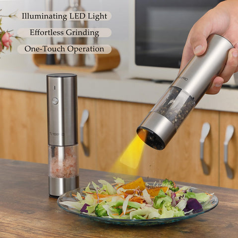 TLYSXPRO electric grinder side view highlighting sleek stainless steel body.