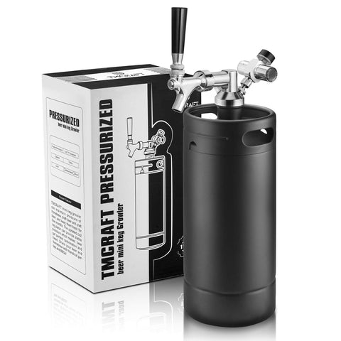 TMCRAFT 128oz Growler Tap System front view for home draft beer.