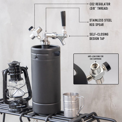 TMCRAFT mini keg cooler jacket insulated to keep beer cold for hours.