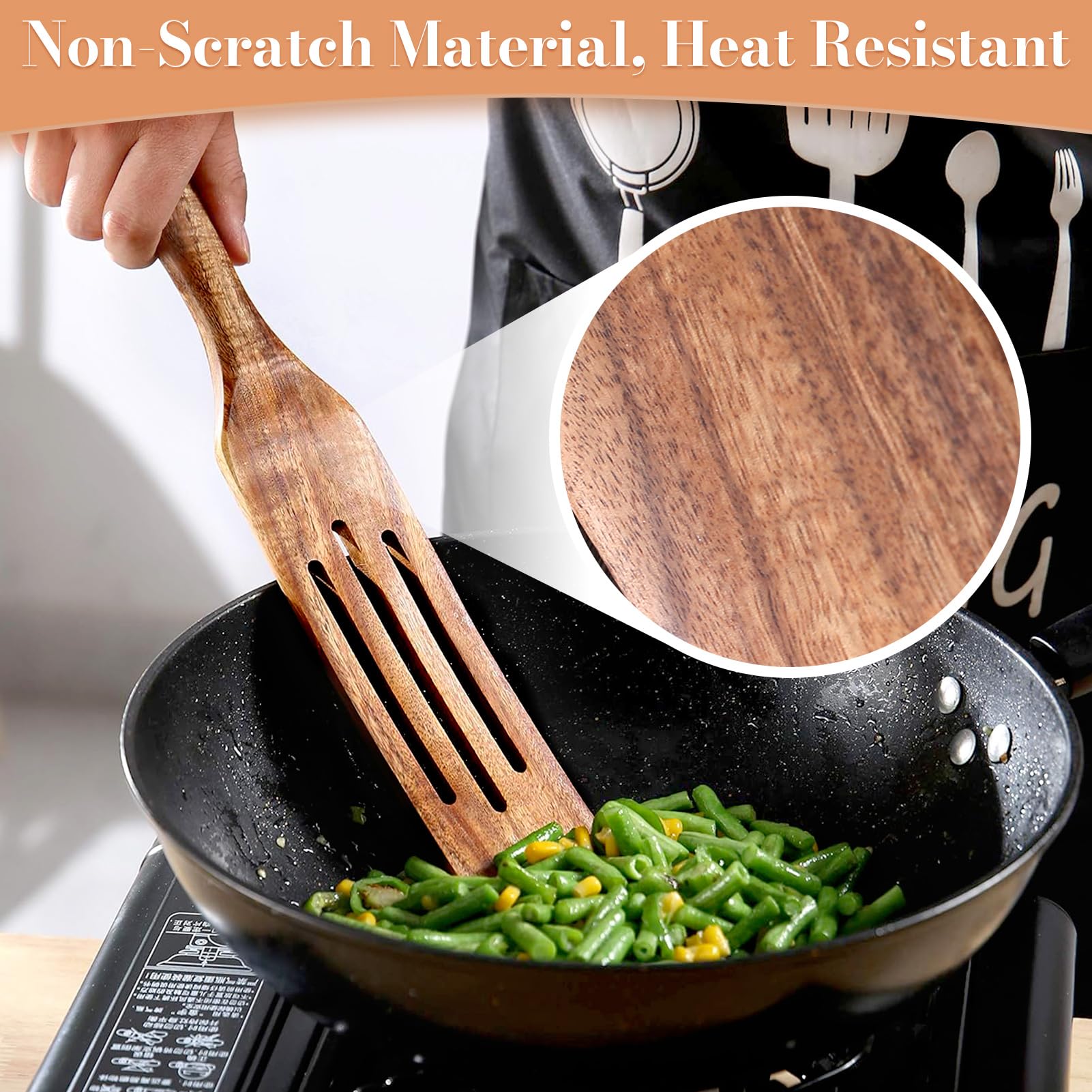 Tmkit ergonomic handle spurtles offer comfortable grip for stirring