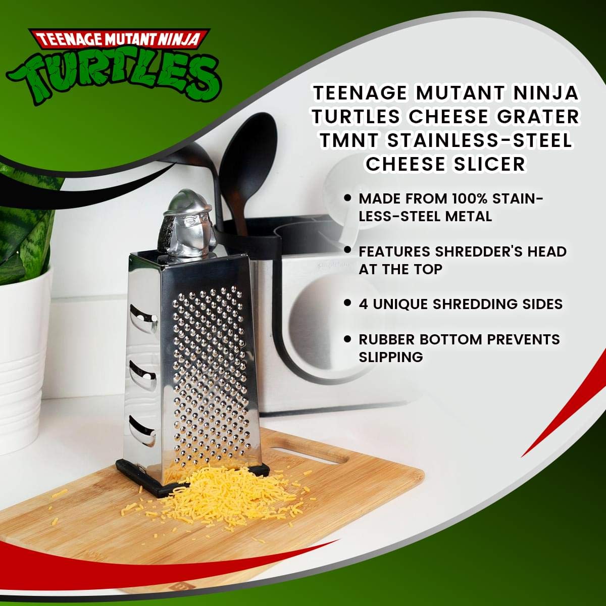 Durable stainless-steel construction ensures lasting use during daily cooking tasks.