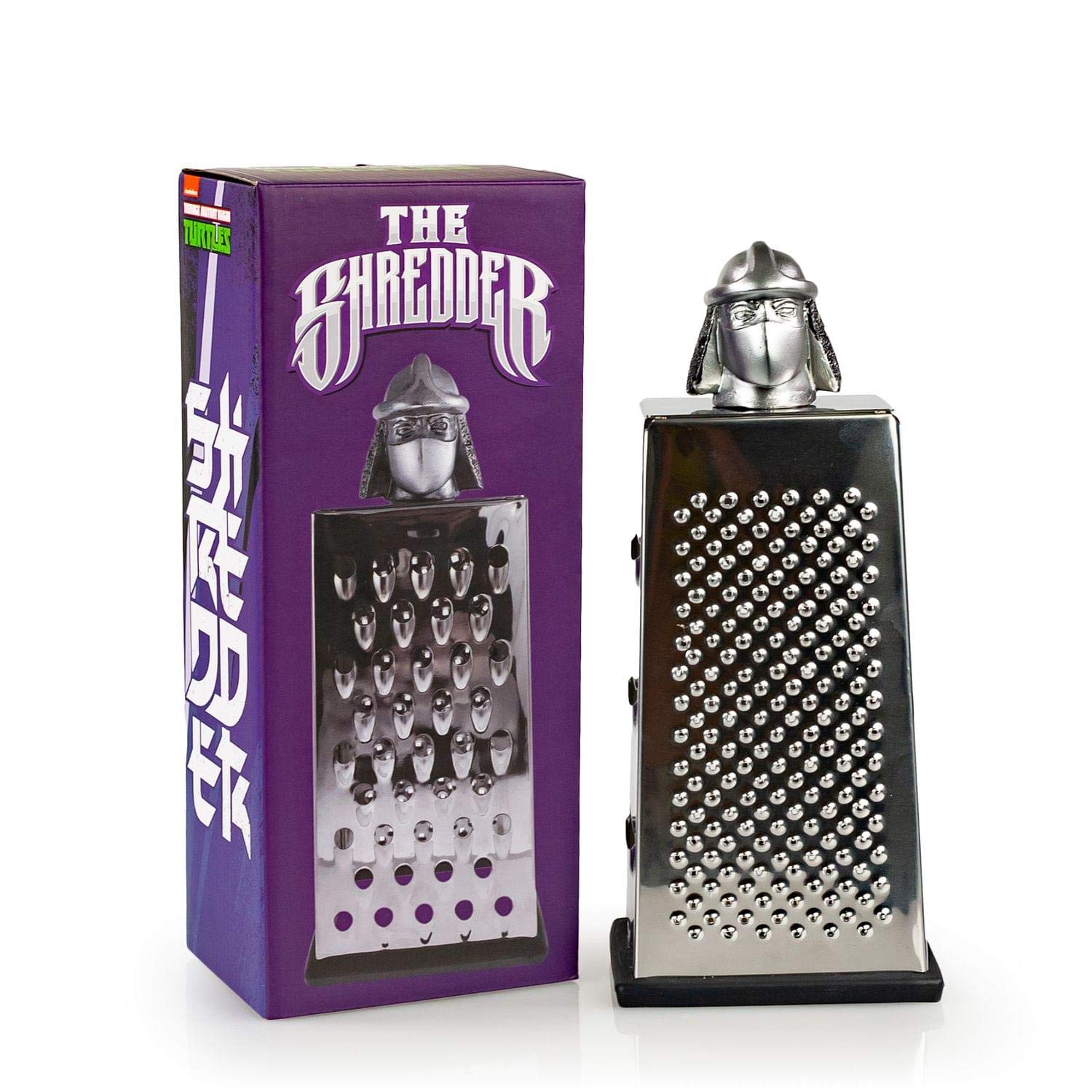 TMNT Shredder grater makes a bold gift for fans who love pizza nights.