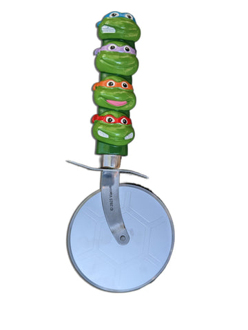 TMNT pizza cutter with Donatello figure on the handle for themed meals