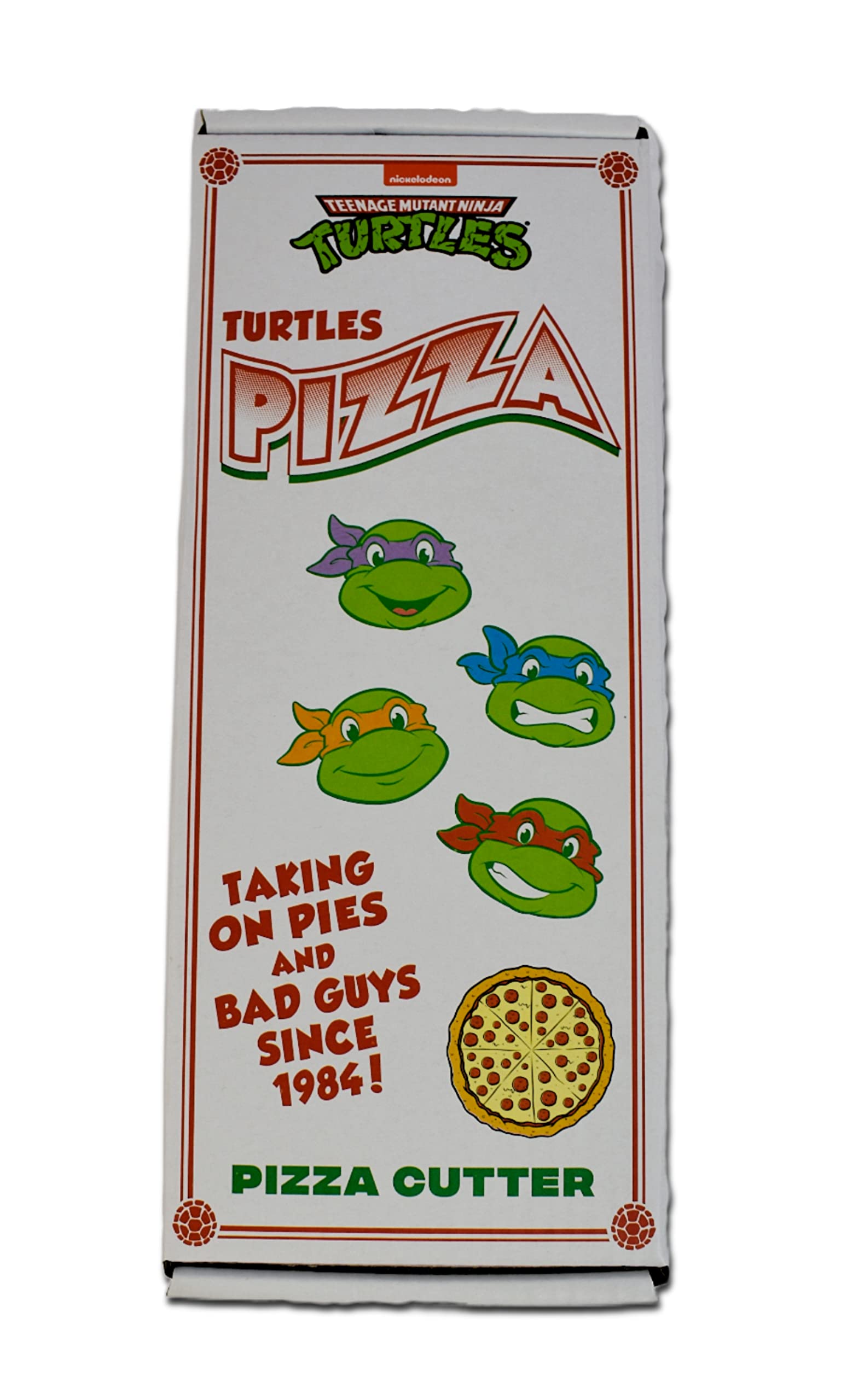 Durable vinyl grip on the TMNT pizza cutter for comfortable use