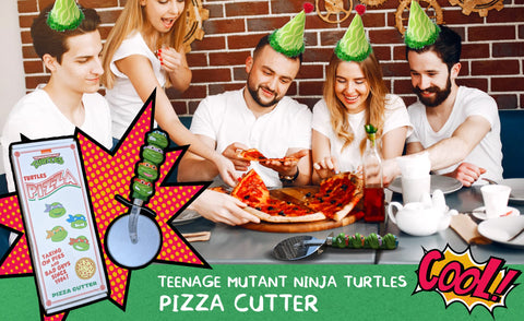Gift-ready TMNT pizza cutter packaging perfect for fans