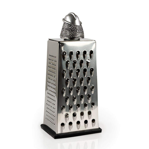 TMNT Shredder four-sides grater delivers versatile shredding and slicing for cheese.