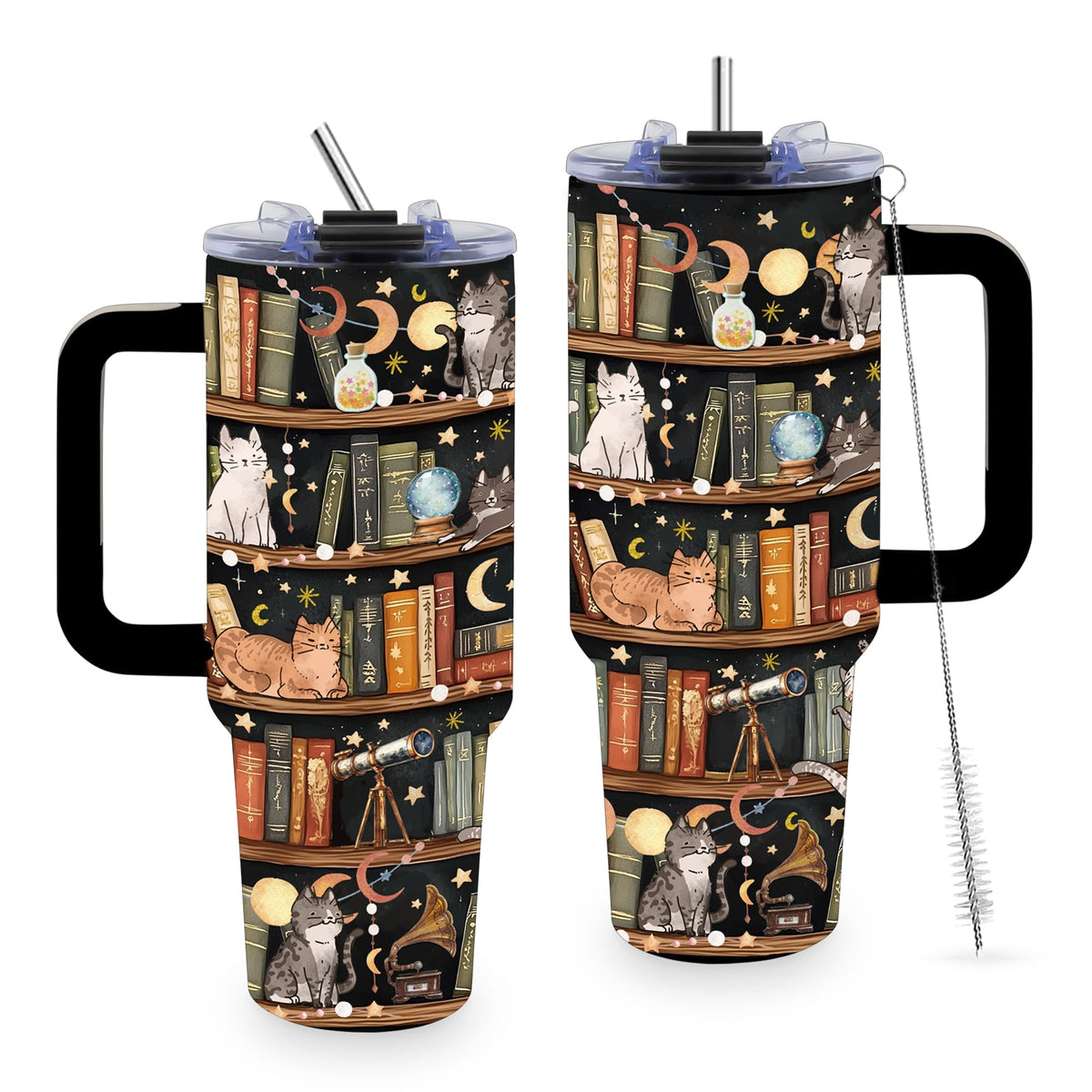 TNASURHUS Book Lovers 40oz Tumbler keeps drinks at ideal temp for readers