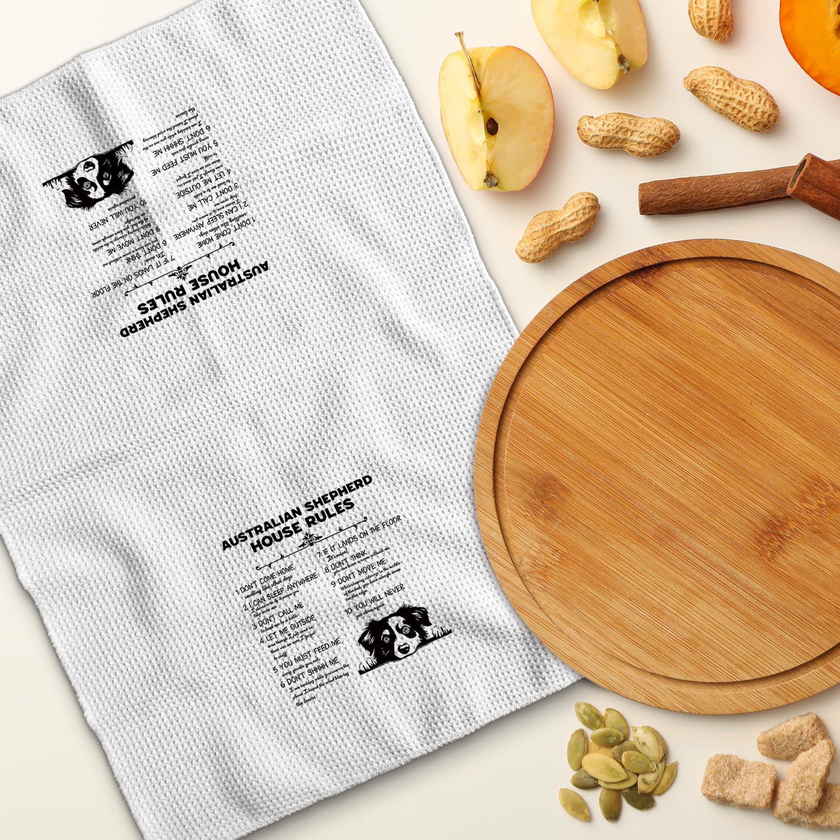 TNUW dog-themed towel suitable as a thoughtful holiday gift