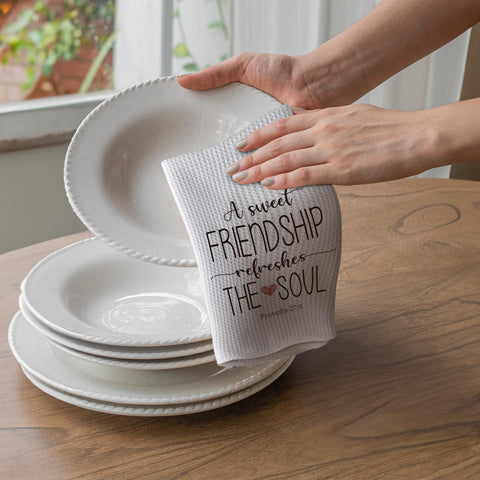 TNUW best friend gift towel highlighting thoughtful, stylish home decor.