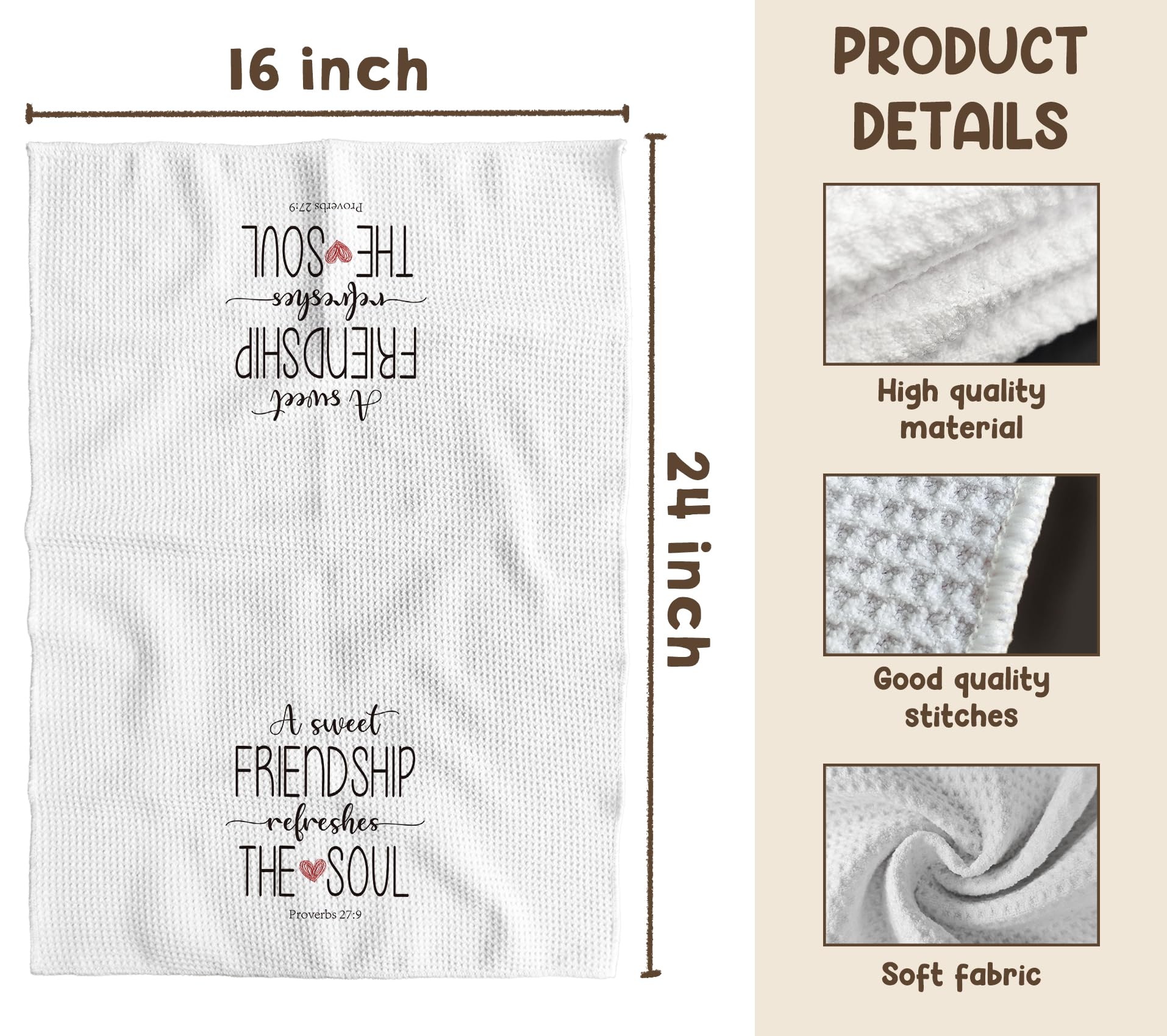 TNUW Christian gift towel image featuring feminine design and faith-inspired message.
