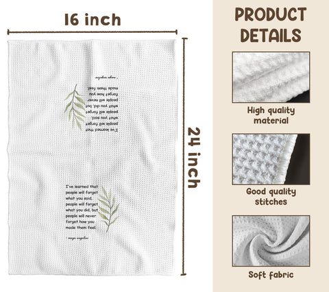 TNUW kitchen towel with dishware, ready for drying and decoration.