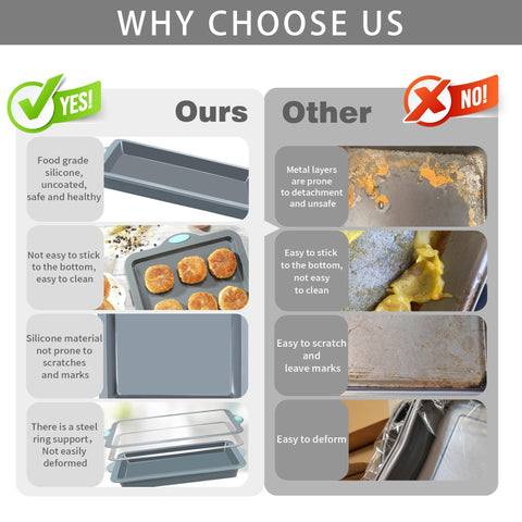 To encounter baking sheet delivers reliable heat for cookies and sheet meals