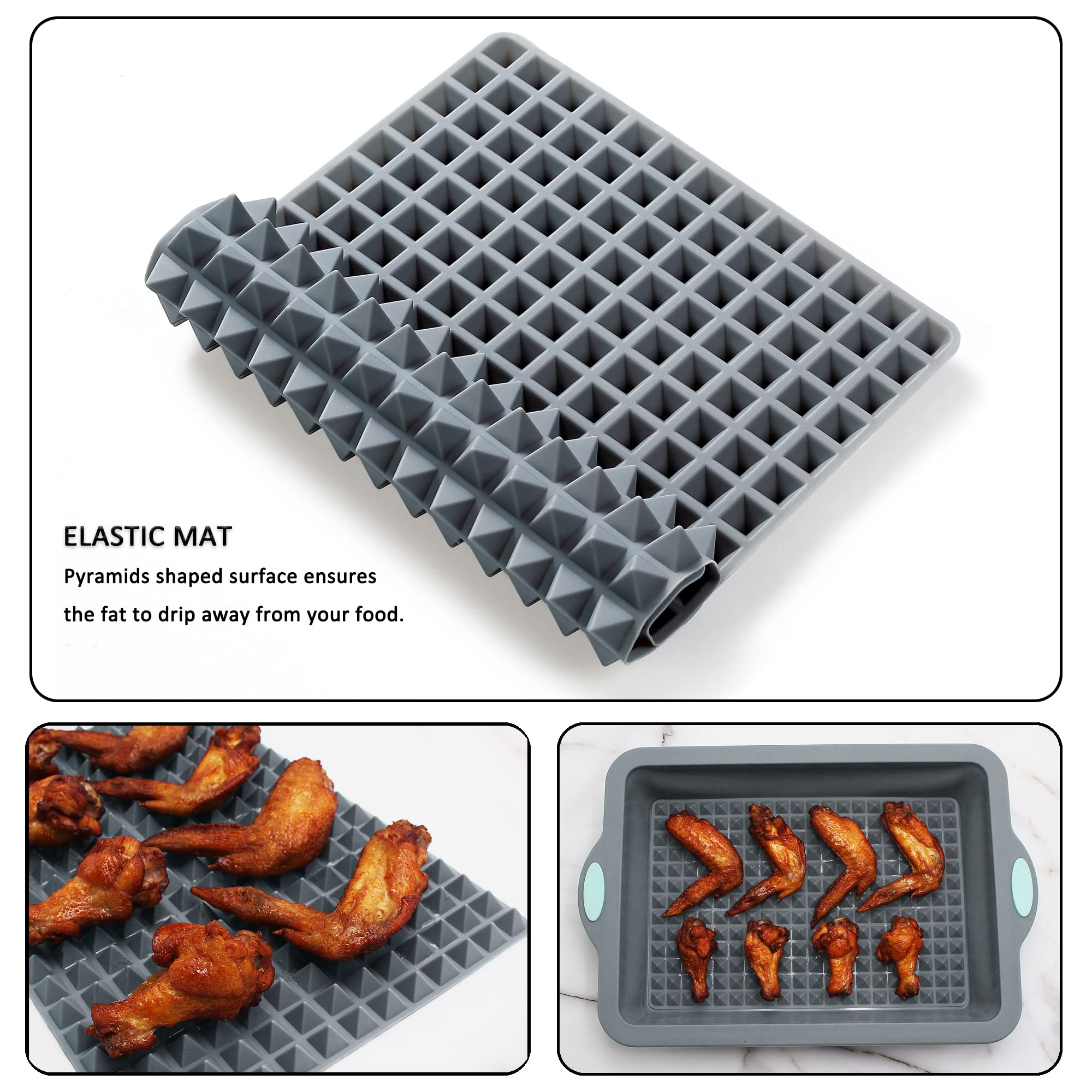 To encounter nonstick finish releases foods with minimal effort and quick cleanup