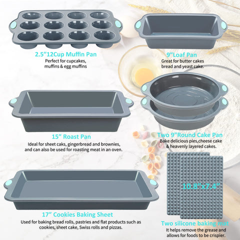 To encounter silicone baking mats promote even heat and grease drainage