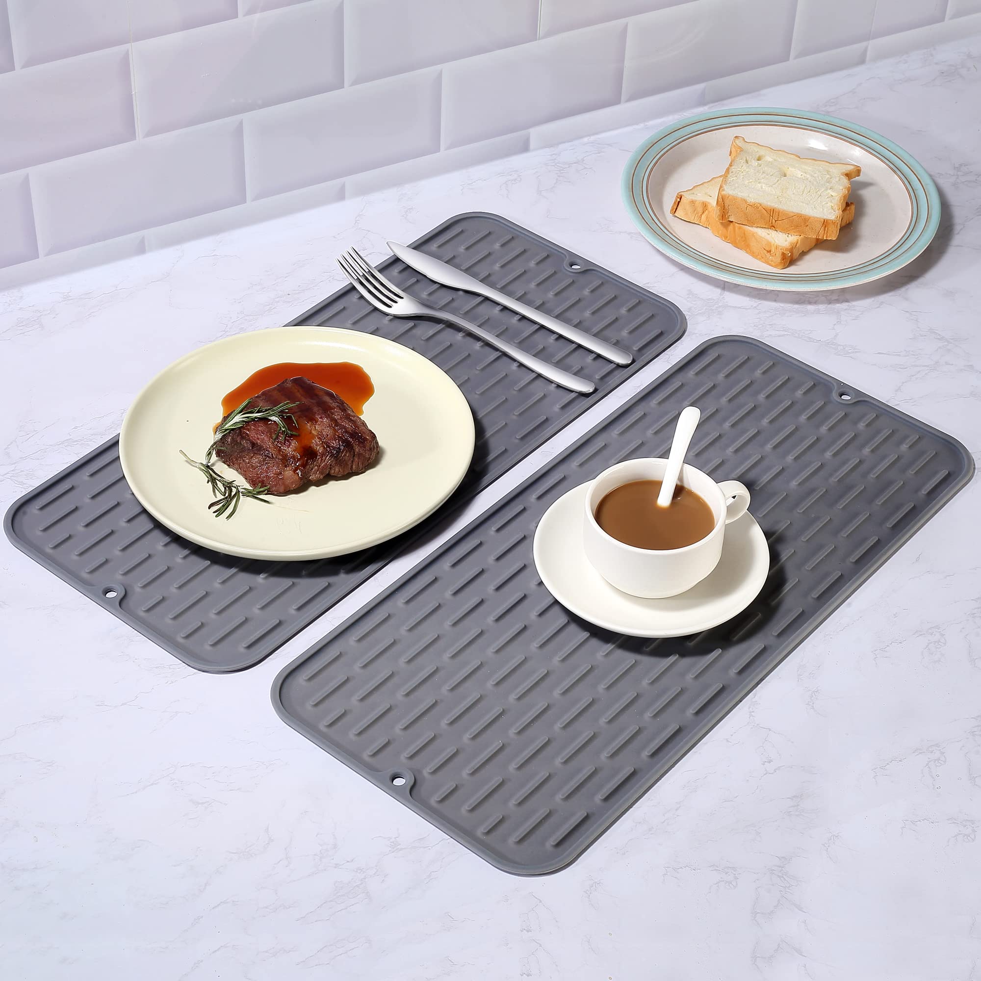 To Encounter heat-resistant silicone trivet protects counters from hot cookware