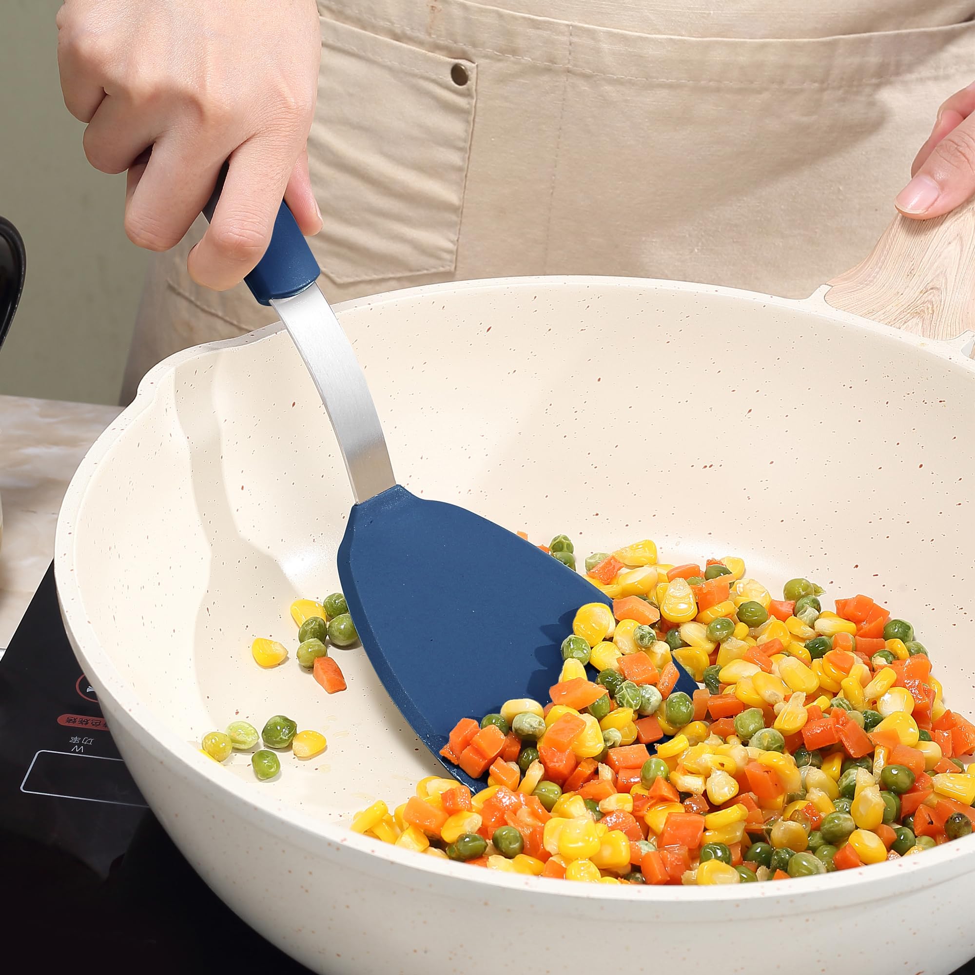 To encounter nonstick kitchen utensils that withstand high heat up to 446℉