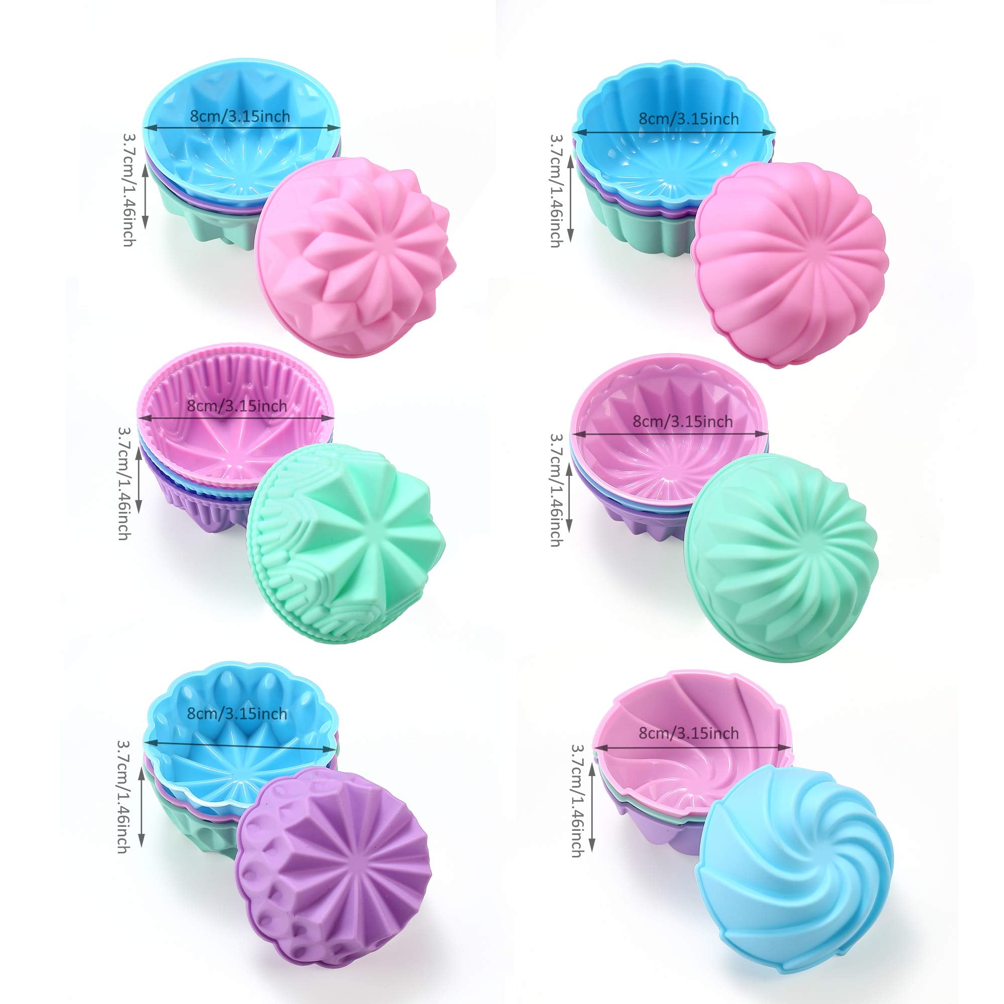 To encounter silicone molds for custards and chocolates, flexible and reusable.