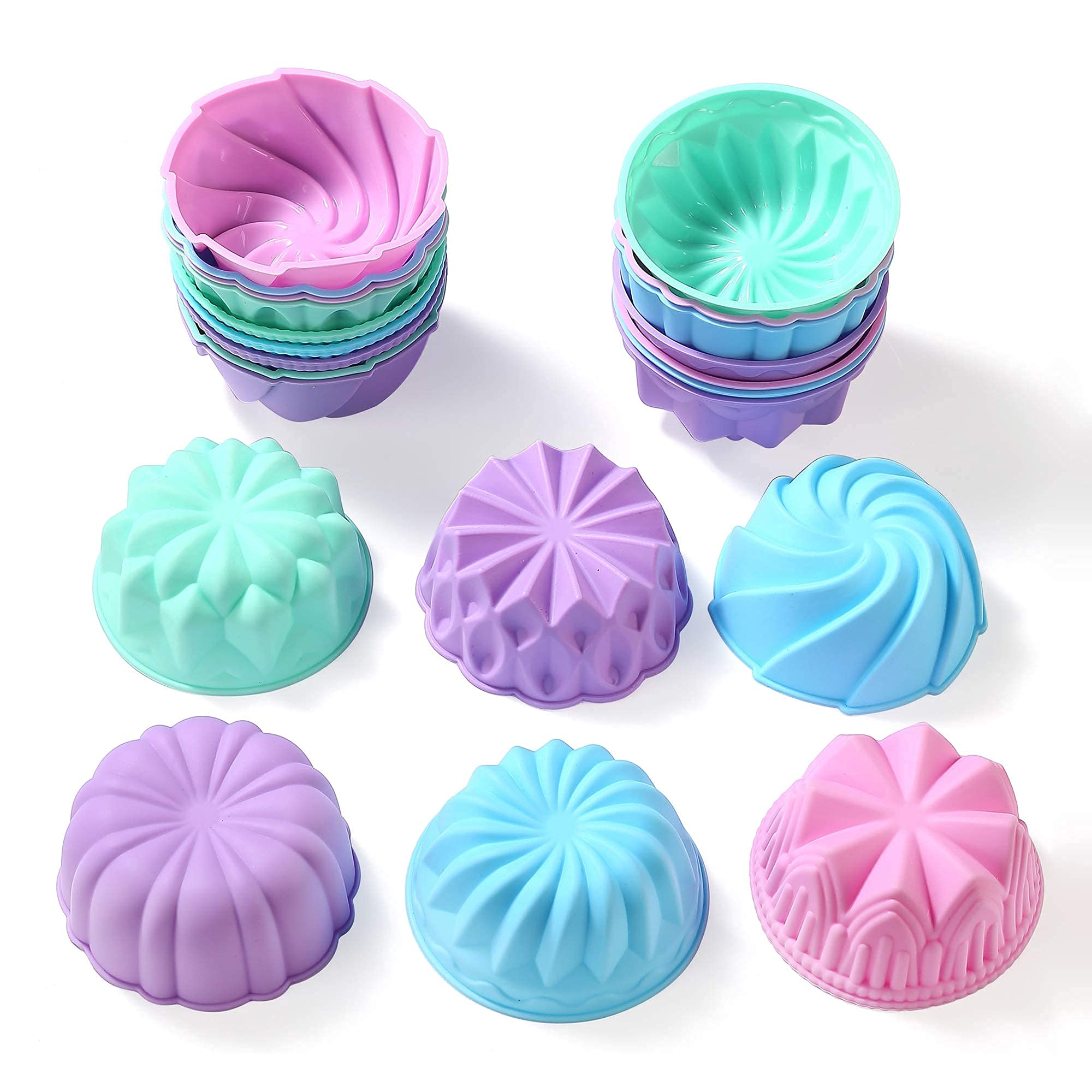 To encounter baking cups for egg tarts and puddings, reusable and flexible.