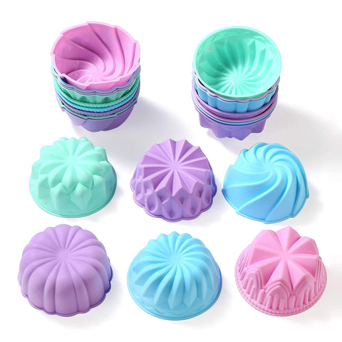 To encounter baking cups for egg tarts and puddings, reusable and flexible.