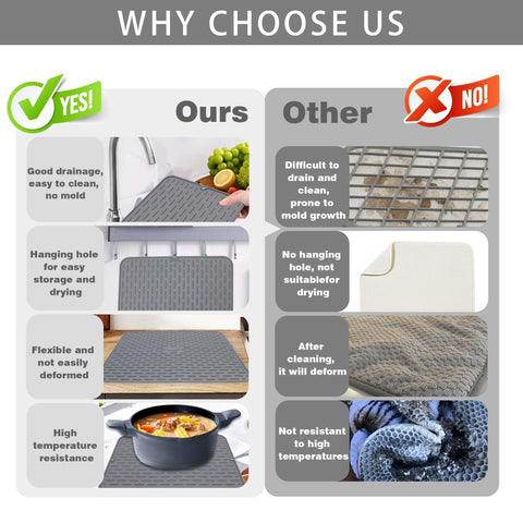 To encounter two-pack silicone mat used as pot trivet and table mat