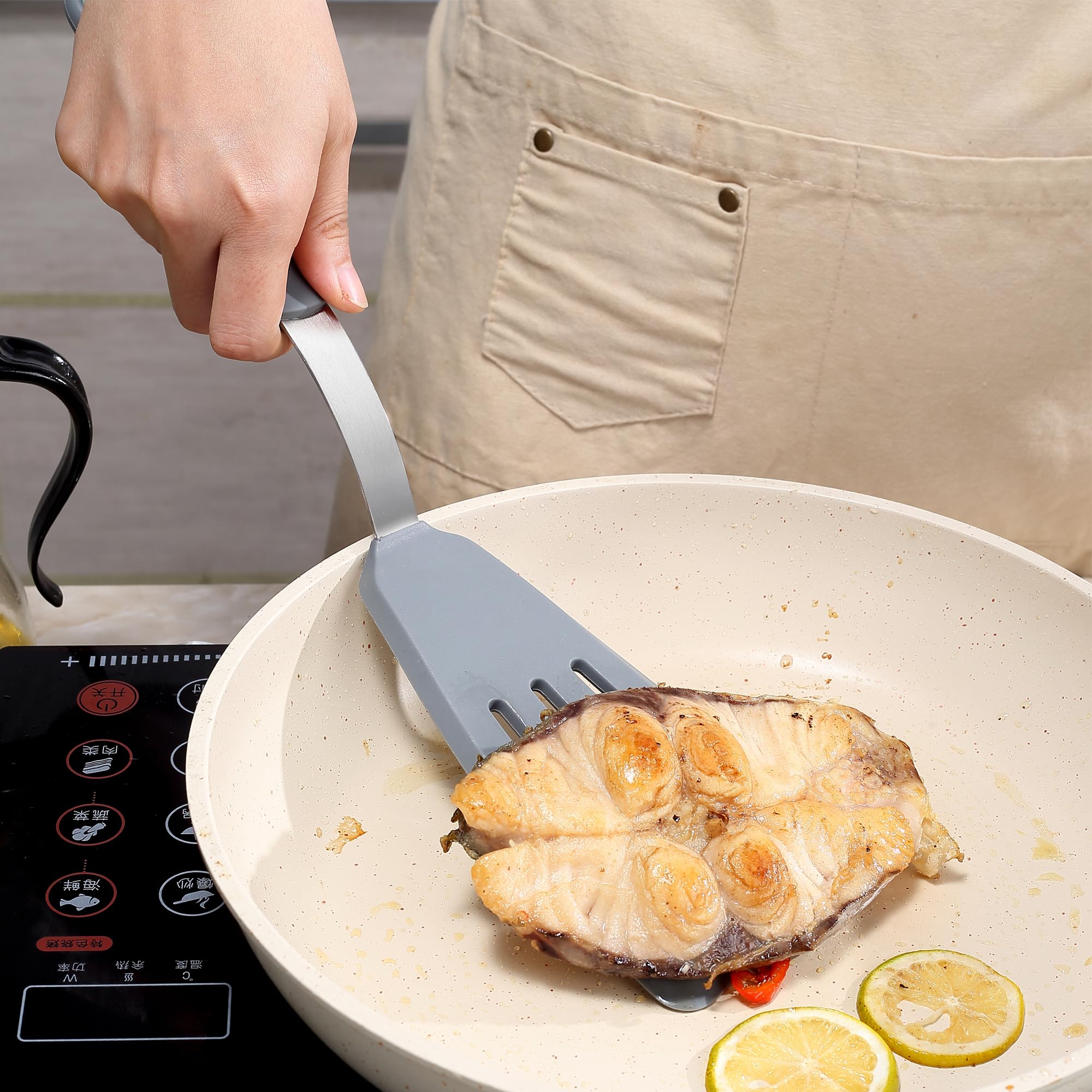To encounter silicone pancake spatula ideal for even cooking and easy lift