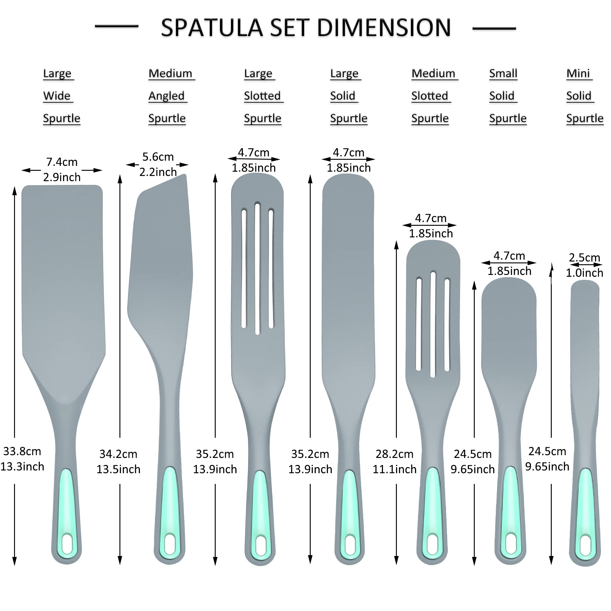 To encounter silicone spurtles non-stick design, safe on nonstick cookware without scratching.