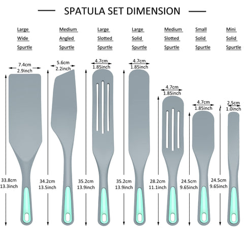 To encounter silicone spurtles non-stick design, safe on nonstick cookware without scratching.