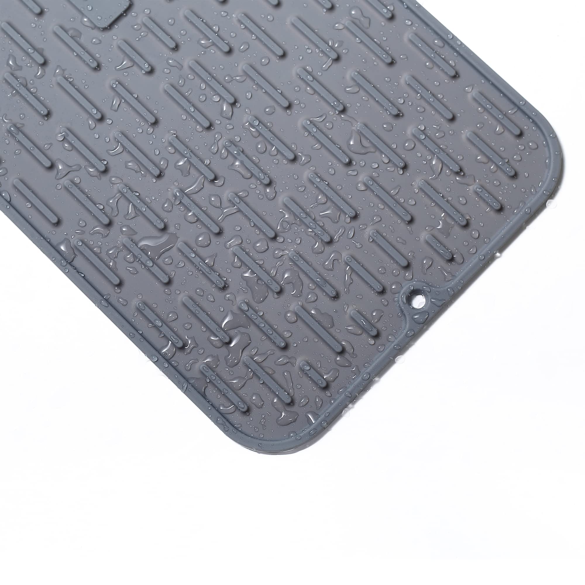 To Encounter stemware drying mat speeds air-drying for wine glasses