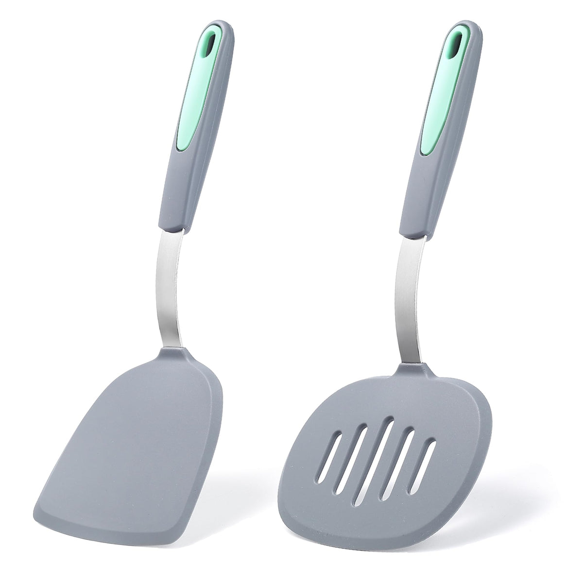 To Encounter solid silicone spatula for effortless flipping with non-stick protection