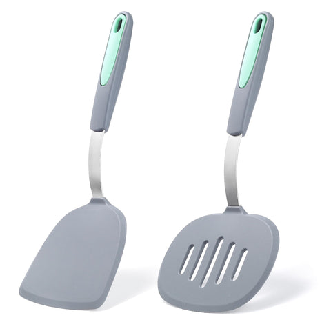 To Encounter solid silicone spatula for effortless flipping with non-stick protection