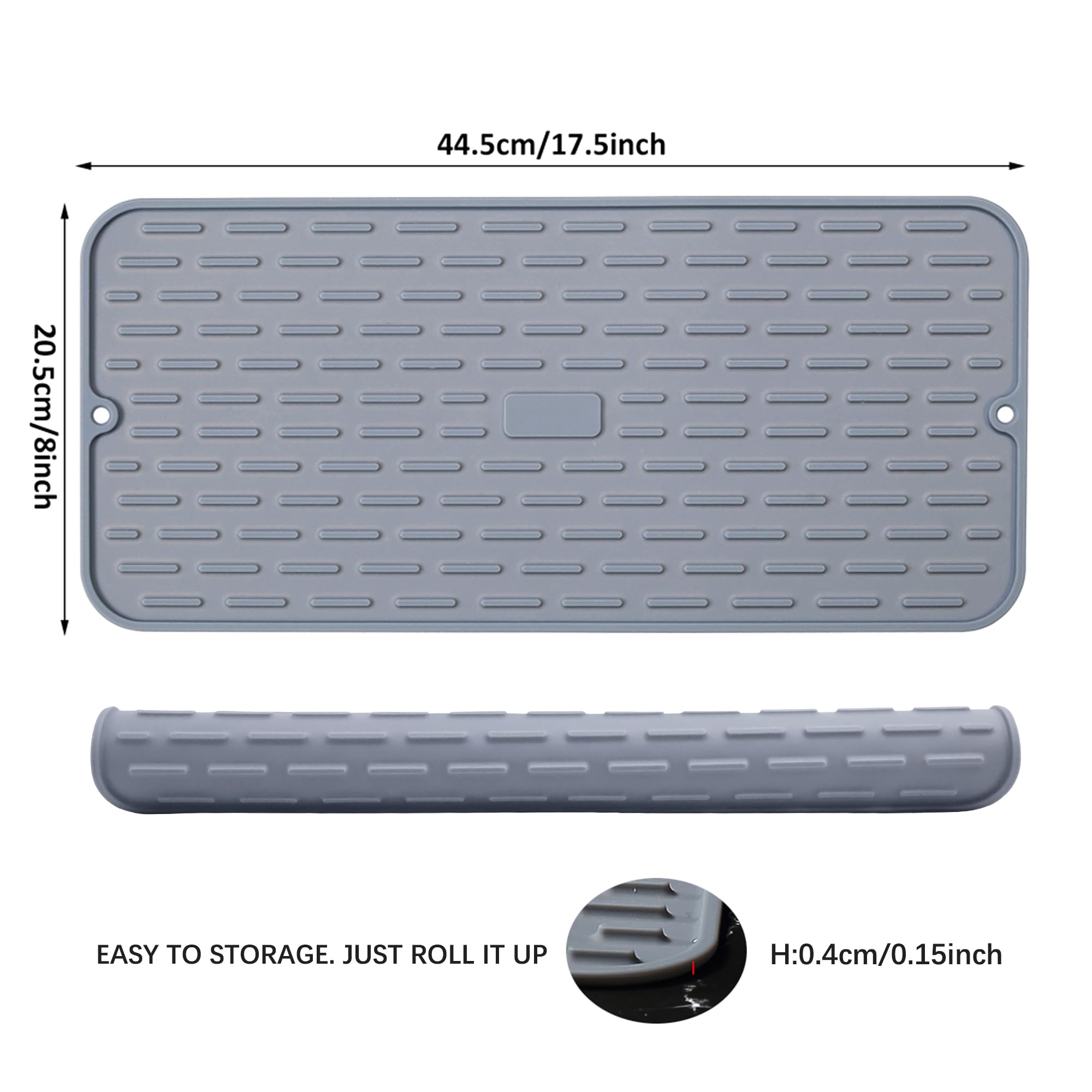 To Encounter vented ridges promote faster drying and drainage