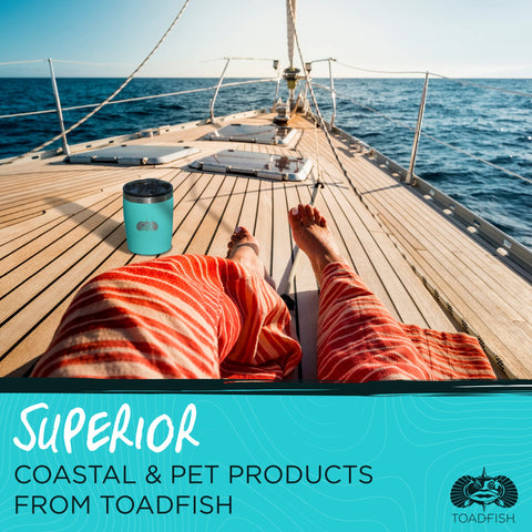 Toadfish Rocks Tumbler Teal Easy Slide Lid for effortless sipping.