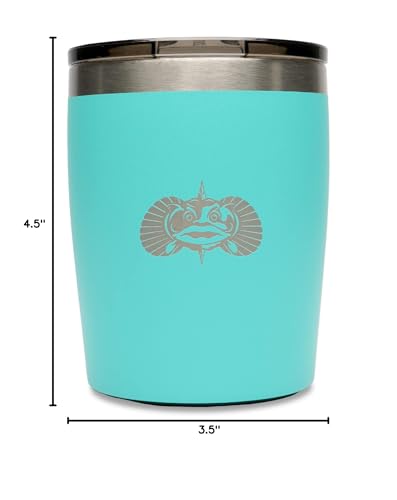Toadfish Rocks Tumbler Teal keeps ice longer on sunny days.