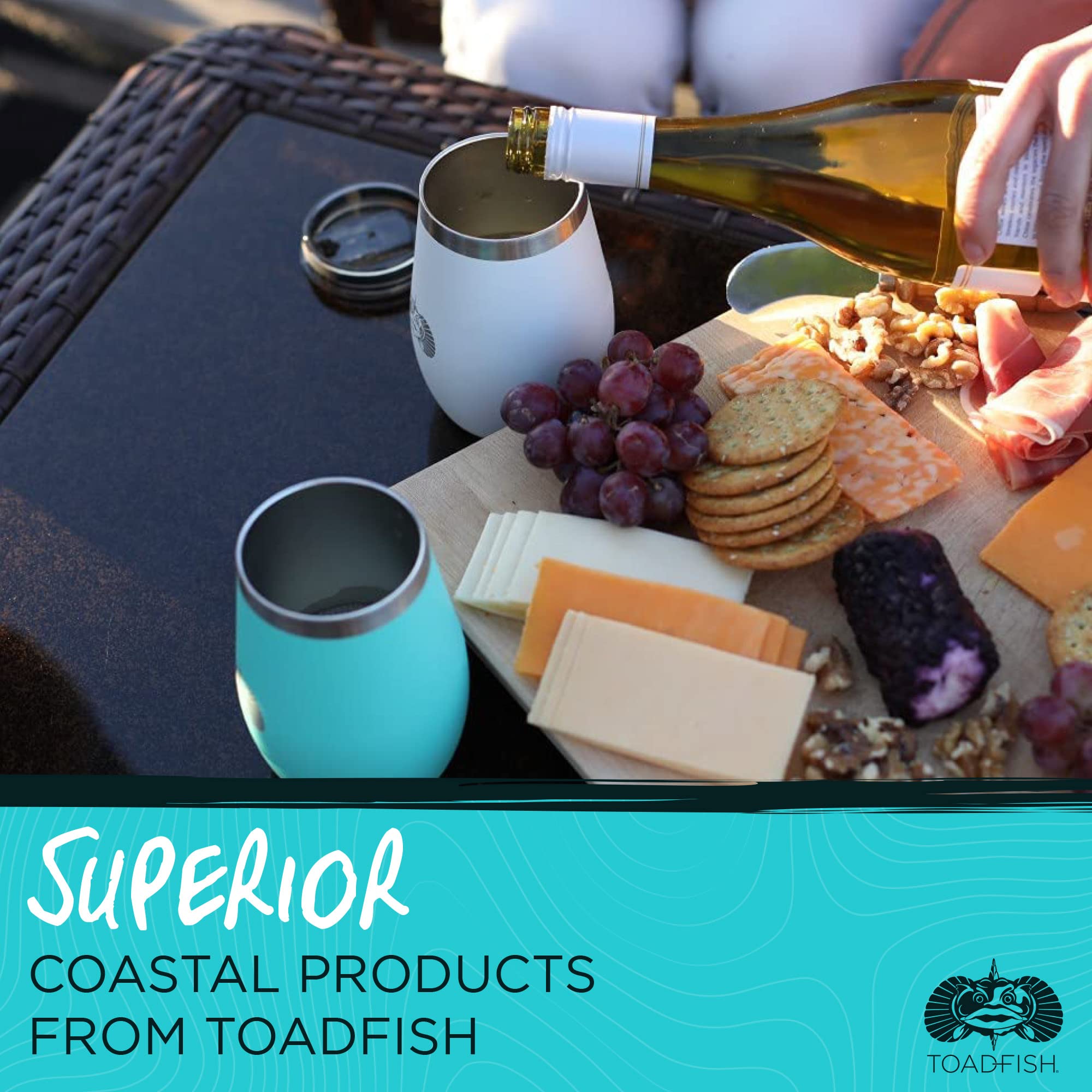 Toadfish stainless steel construction teal resists puncture and rust over time