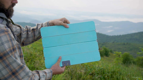Toadfish Stowaway Folding Cutting Board anti-skid bottom prevents slipping during prep