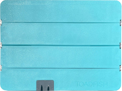 Toadfish Stowaway Folding Cutting Board folded for compact countertop storage and easy organization