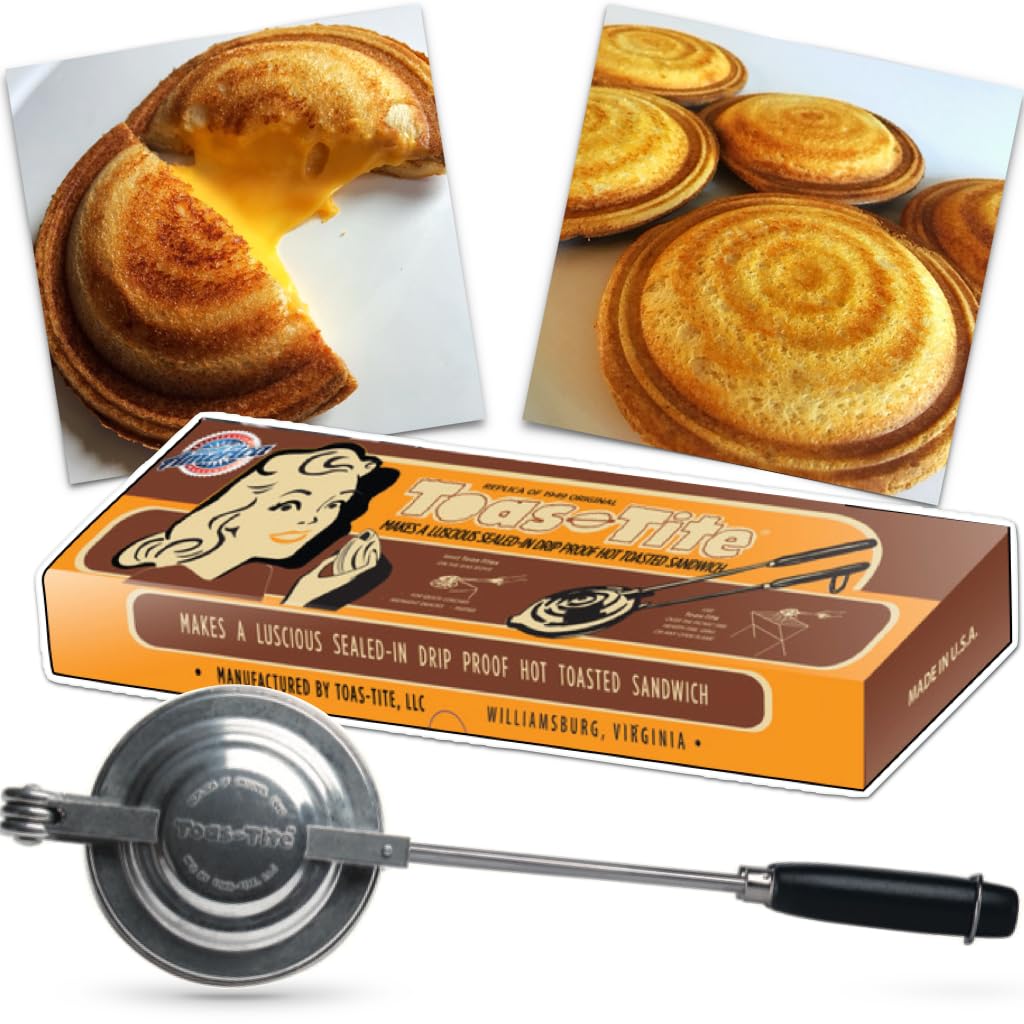 Toas-Tite handheld sandwich maker in use for quick camp meals
